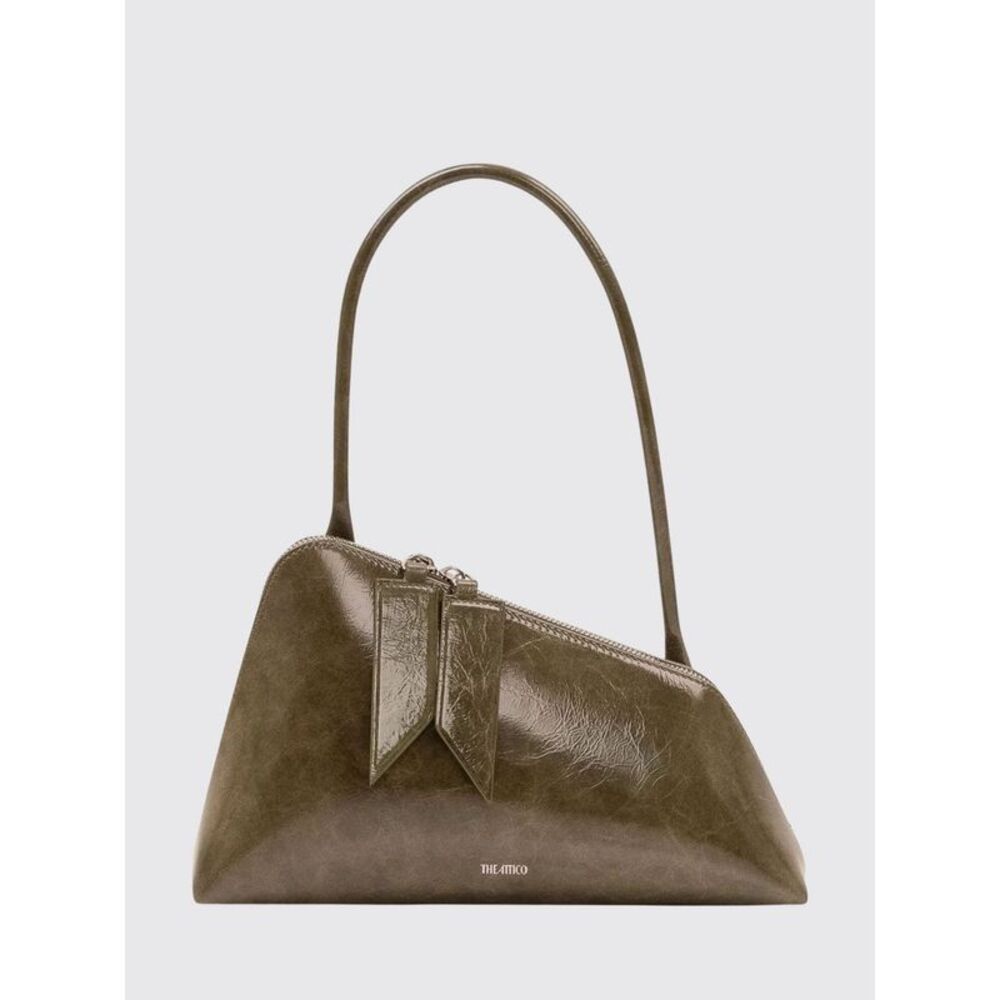 The Attico Sunrise Shoulder Bag In Calfskin With Asymmetrical Design